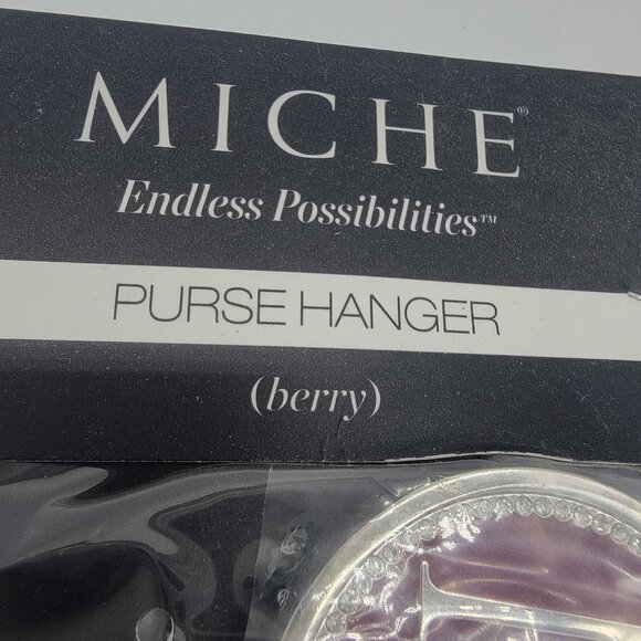 NWT Miche Handbag Hanger Purse Hook Berry‎ Color Initial M NEW - Picture 2 of 3